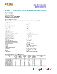 Datasheet P14SG-0505ZH52 manufacturer PEAK
