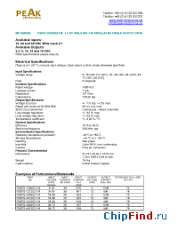 Datasheet P26TG-2415E21M manufacturer PEAK