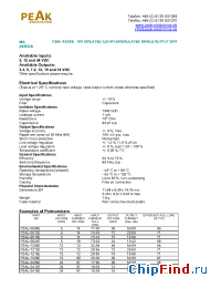 Datasheet P2AU-2415E manufacturer PEAK
