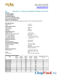 Datasheet P6AU-057R2E manufacturer PEAK
