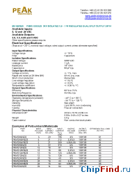 Datasheet P6MG-0503E manufacturer PEAK