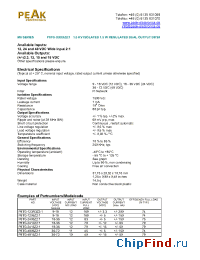 Datasheet P8TG-4815Z21 manufacturer PEAK