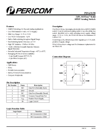 Datasheet PI3A3159 производства Pericom