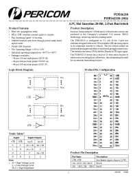 Datasheet PI3B16210VE производства Pericom