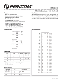 Datasheet PI3B16211 производства Pericom