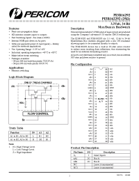 Datasheet PI3B162292 производства Pericom