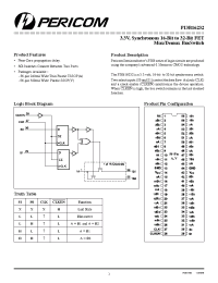 Datasheet PI3B16232A производства Pericom