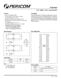 Datasheet PI3B16861 производства Pericom