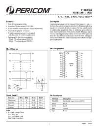 Datasheet PI3B32384LE производства Pericom