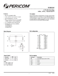 Datasheet PI3B3245 производства Pericom