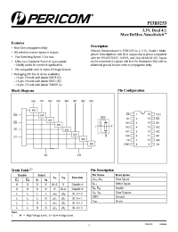 Datasheet PI3B3253L производства Pericom