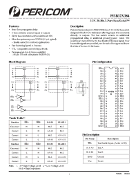 Datasheet PI3B32X384 производства Pericom