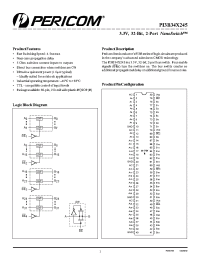 Datasheet PI3B34X245 производства Pericom