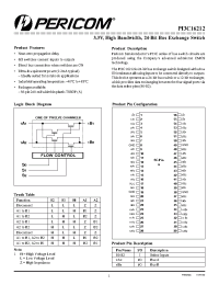 Datasheet PI3C16212B производства Pericom