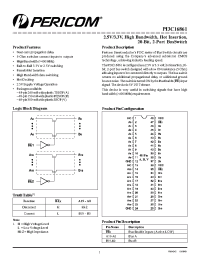 Datasheet PI3C16861A производства Pericom