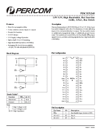 Datasheet PI3C32X245 производства Pericom