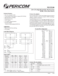 Datasheet PI3C32X384A производства Pericom
