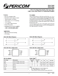 Datasheet PI3C3305 производства Pericom