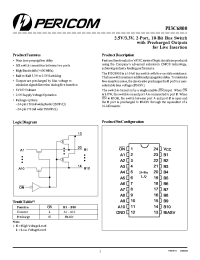 Datasheet PI3C6800 производства Pericom