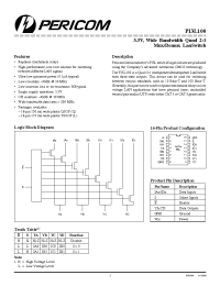 Datasheet PI3L100 производства Pericom