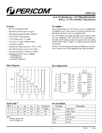 Datasheet PI3V312 производства Pericom