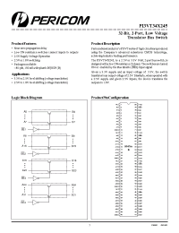Datasheet PI3VT34X245 производства Pericom