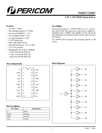 Datasheet PI49FCT32807Q производства Pericom