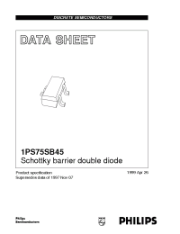 Datasheet 1PS75SB45 manufacturer Philips