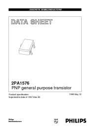 Datasheet 2PA1576 manufacturer Philips