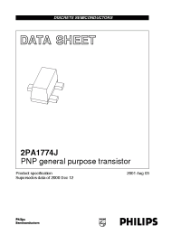 Datasheet 2PA1774QJ manufacturer Philips