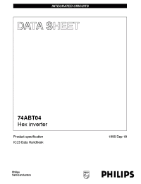 Datasheet 74ABT04DB manufacturer Philips