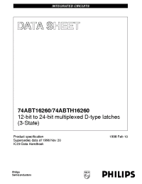 Datasheet 74ABT16260DGG manufacturer Philips