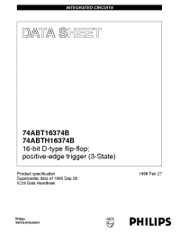 Datasheet 74ABT16374BDL manufacturer Philips
