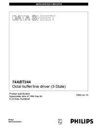 Datasheet 74ABT244D manufacturer Philips