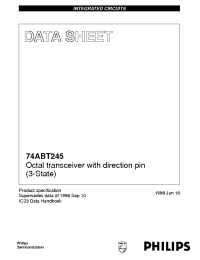 Datasheet 74ABT245DB manufacturer Philips