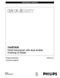 Datasheet 74ABT620N manufacturer Philips