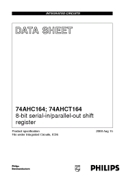 Datasheet 74AHC164 manufacturer Philips