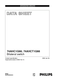 Datasheet 74AHCT1G66 manufacturer Philips