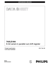Datasheet 74ALS164D manufacturer Philips