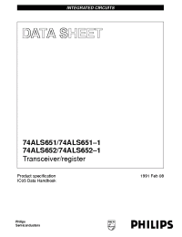 Datasheet 74ALS651-1 manufacturer Philips