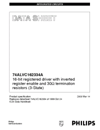 Datasheet 74ALVC162334ADGG manufacturer Philips