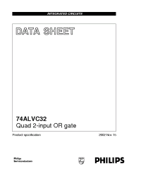 Datasheet 74ALVC32PW manufacturer Philips
