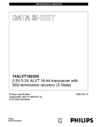 Datasheet 74ALVT162245 manufacturer Philips