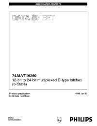 Datasheet 74ALVT16260DL manufacturer Philips
