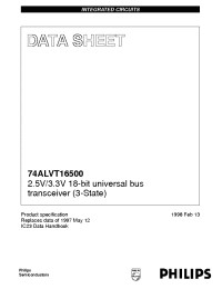 Datasheet 74ALVT16500 manufacturer Philips