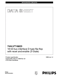 Datasheet 74ALVT16823DL manufacturer Philips