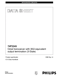 Datasheet 74F2245 производства Philips