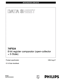 Datasheet 74F524 производства Philips