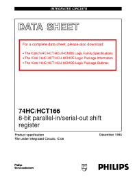 Datasheet 74HC166U manufacturer Philips