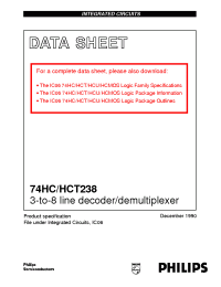 Datasheet 74HC238 производства Philips